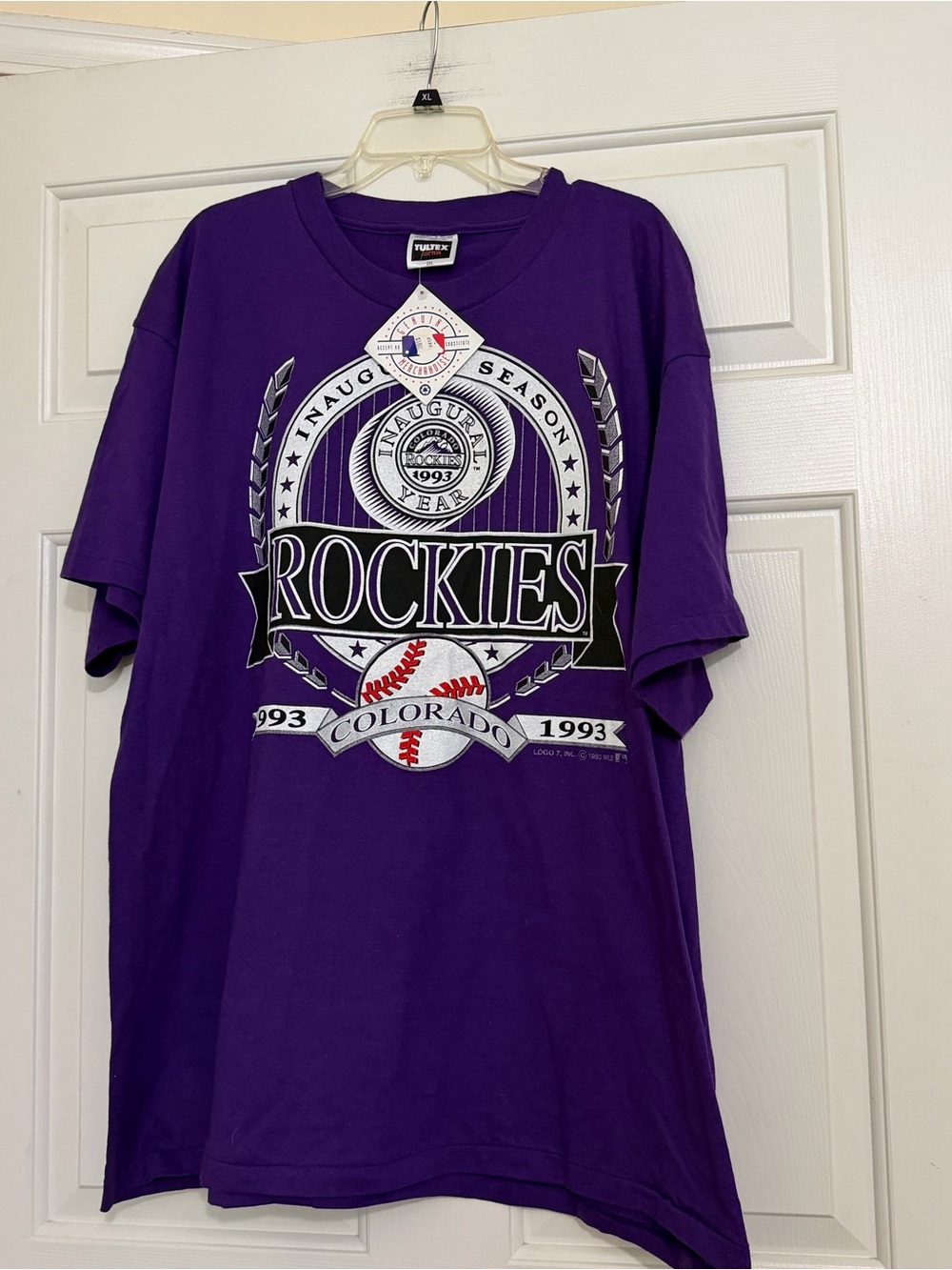 NWT Deadstock Vintage 1993 Colorado Rockies MLB Tee T-Shirt Tultex 2XL XXL